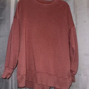 Aerie Dusty Rose Crew Neck Sweater